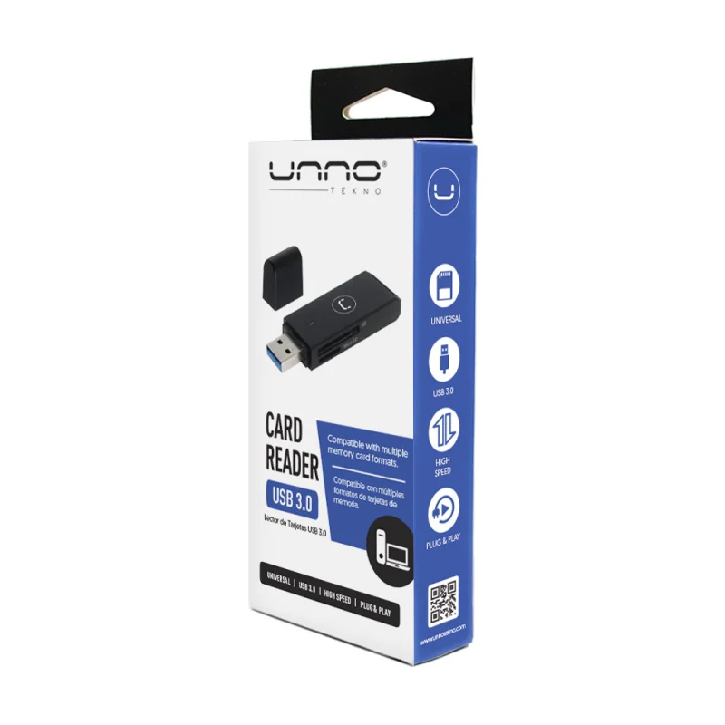 UnnoTekno CR1004BK Card Reader USB 3.0