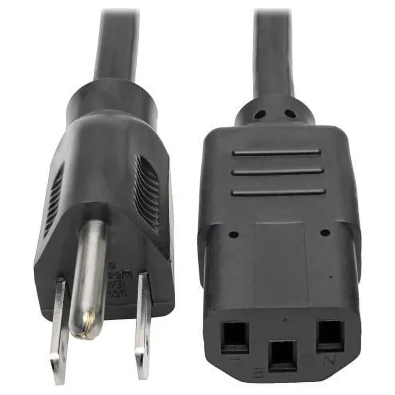 Tripp Lite P006-001 Power Extension Cord - C13 to 5-15P, 120V, 10A - 1ft