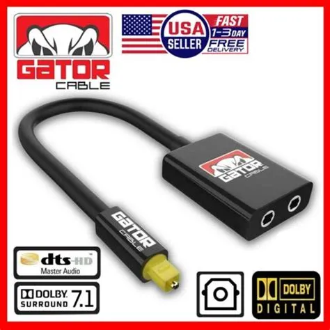 Gator Cable 1 to 2 Toslink Splitter