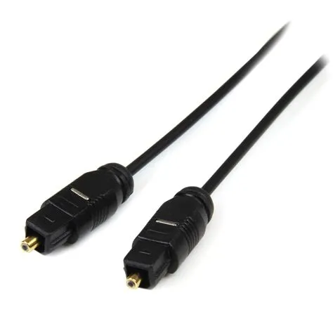 StarTech.com THINTOS10 10 ft Toslink Digital Optical SPDIF Audio Cable
