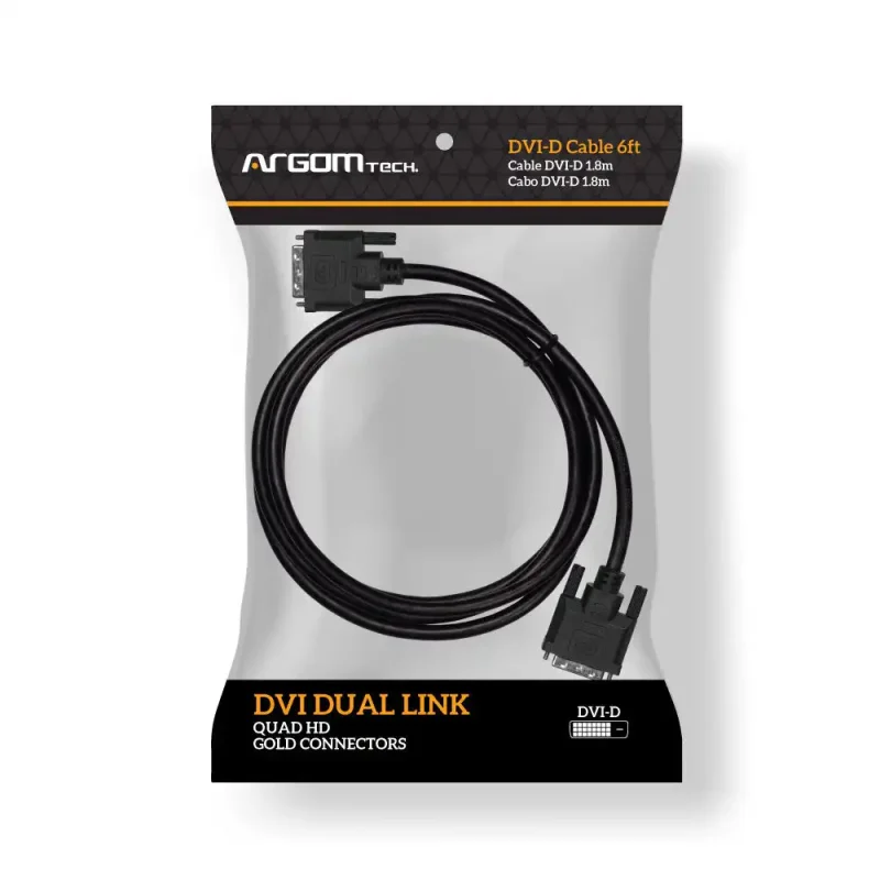 ArgomTech A00465 DVI-D Cable 6ft