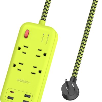 Omnibar+ USB Hub Strip w/ Fast Charge (4-Outlets & 4-USB ports power strip)