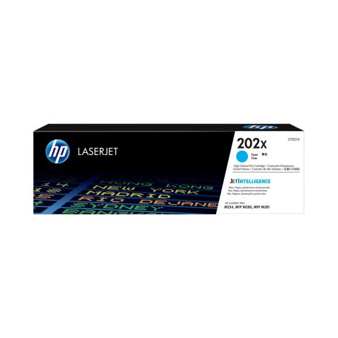 HP 202X High-Yield Toner Cartridge Cyan