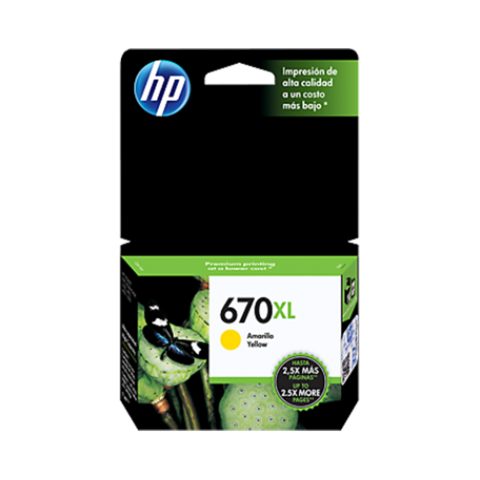HP 670 Ink Cartridge XL Yellow