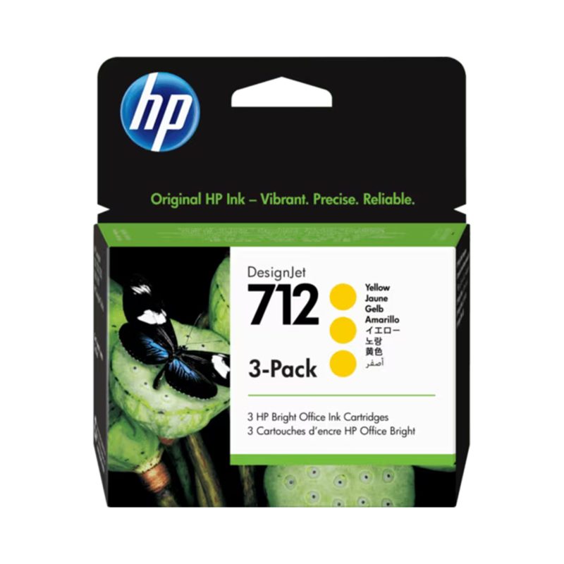 HP 712 Yellow - 3 Pack