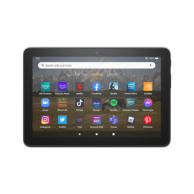 Fire HD8 Amazon Tablet 3GB Ram 32GB Storage ( Black )