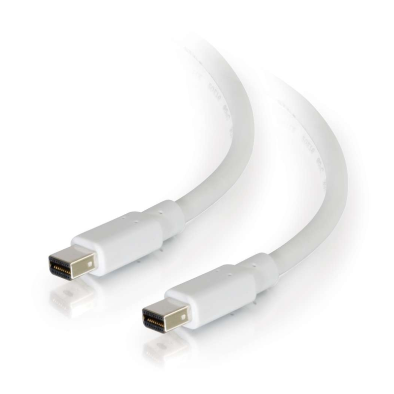C2G #54411 6FT C2G Mini DisplayPort(M) to Mini DisplayPort(M) Cable WHITE