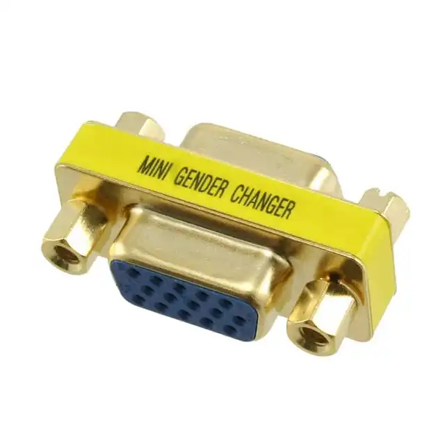 Tripp Lite P160-000 Compact Gold Gender Changer, HD15 (Female/Female)