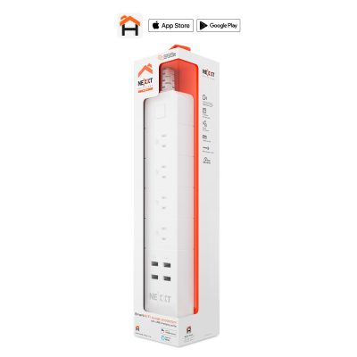 Nexxt SmartWi-Fi surge protector w/ USB charging ports