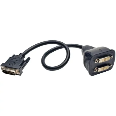 Tripp Lite P564-001 DVI-D Y-Splitter Cable, M/F(2) - 1ft