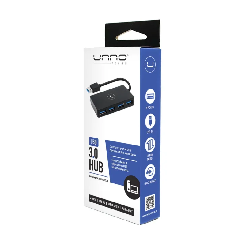 UnnoTekno HB1011BK USB 3.0 Hub