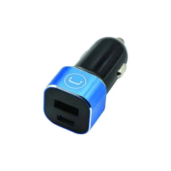 UnnoTekno PW5027BK Dual USB C PD Car
