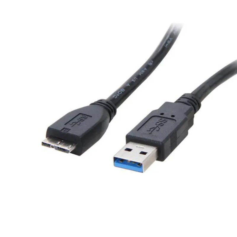 C2G 54176 1M USB3.0 A/M to 5P Micro USB B/M Black Cable