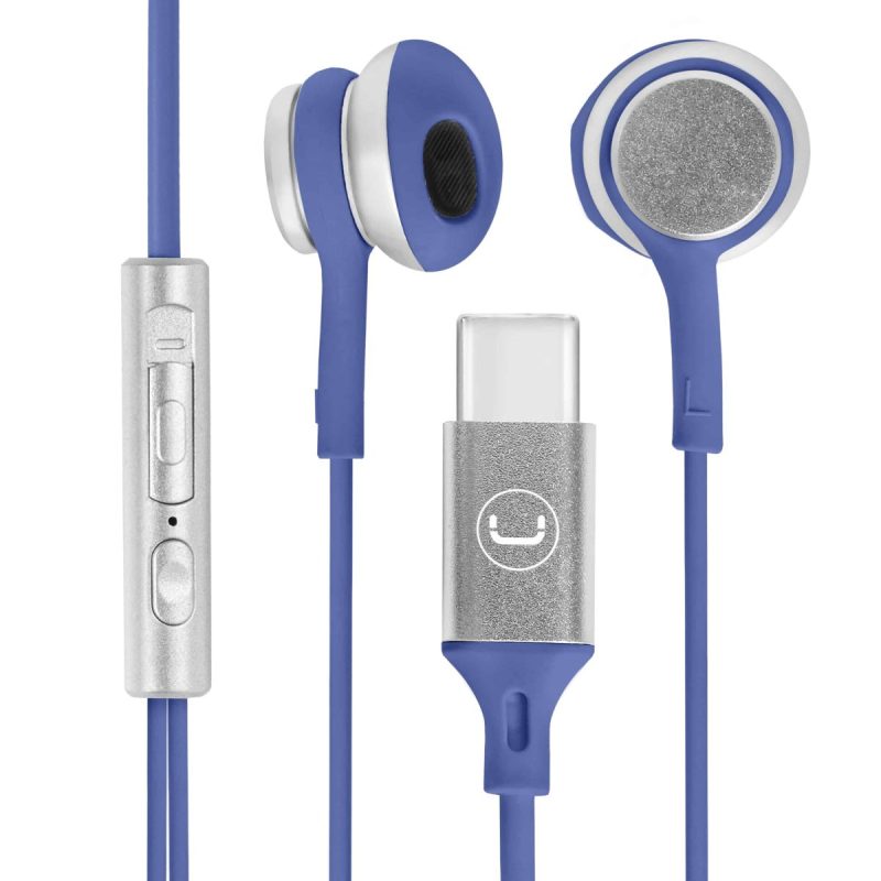 UnnoTekno HS7005BL Ultra Wired Earbuds - Blue