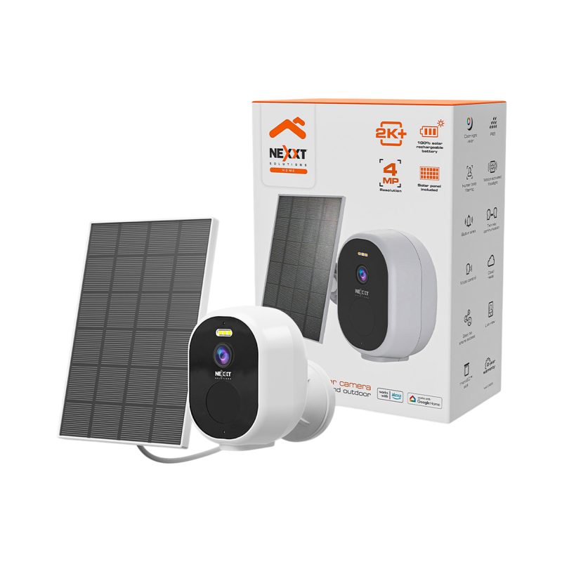 Nextt Home NHC-OF20S Smart Wi-Fi Solar Camera - Indoor & Outdoor