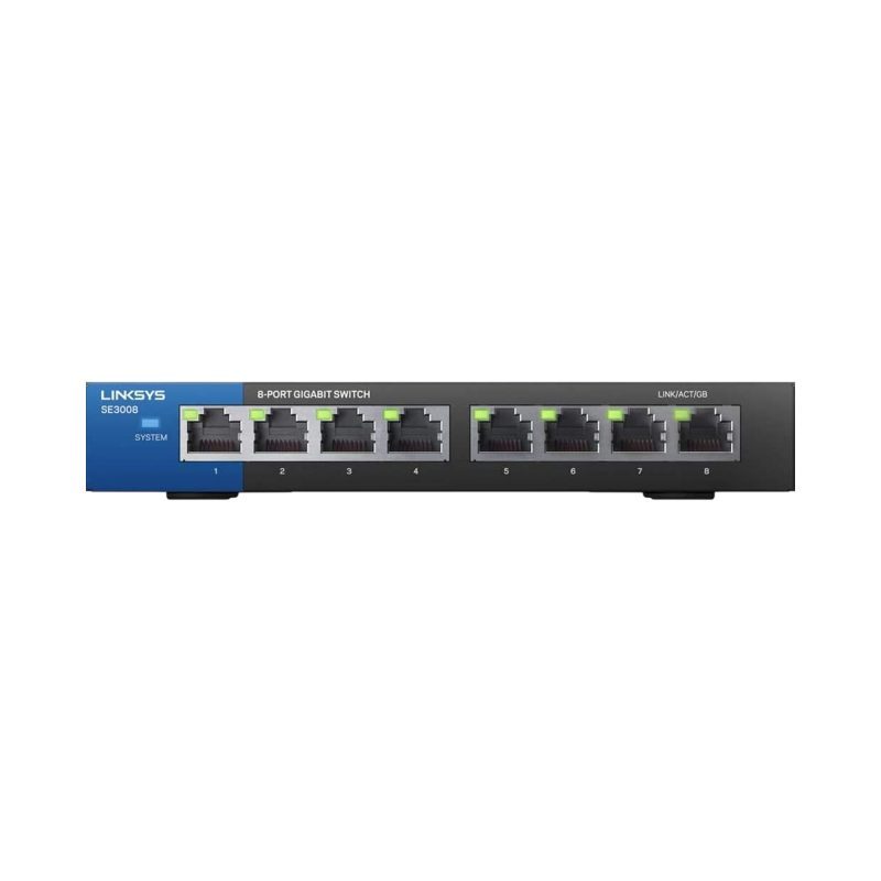 Linksys SE3008 - 8 Port Unmanaged Gigabit Switch