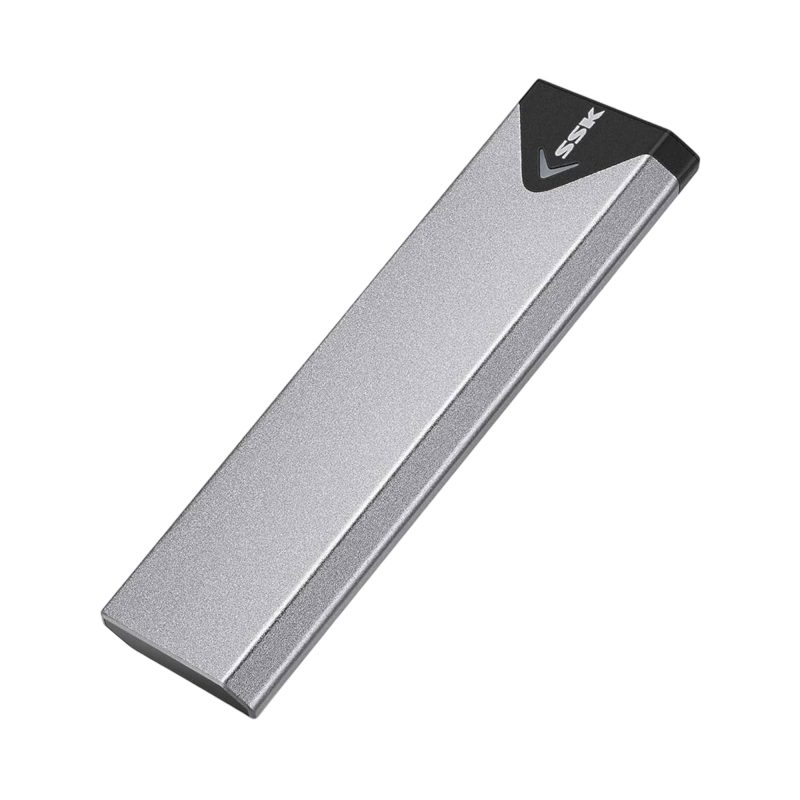 SSK Aluminum M.2 NVME SATA SSD Enclosure