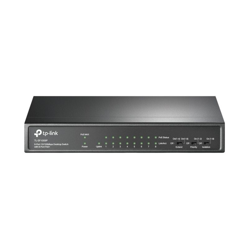 TP-Link TL-SF1009P - 9 Port 10/100 Mbps POE