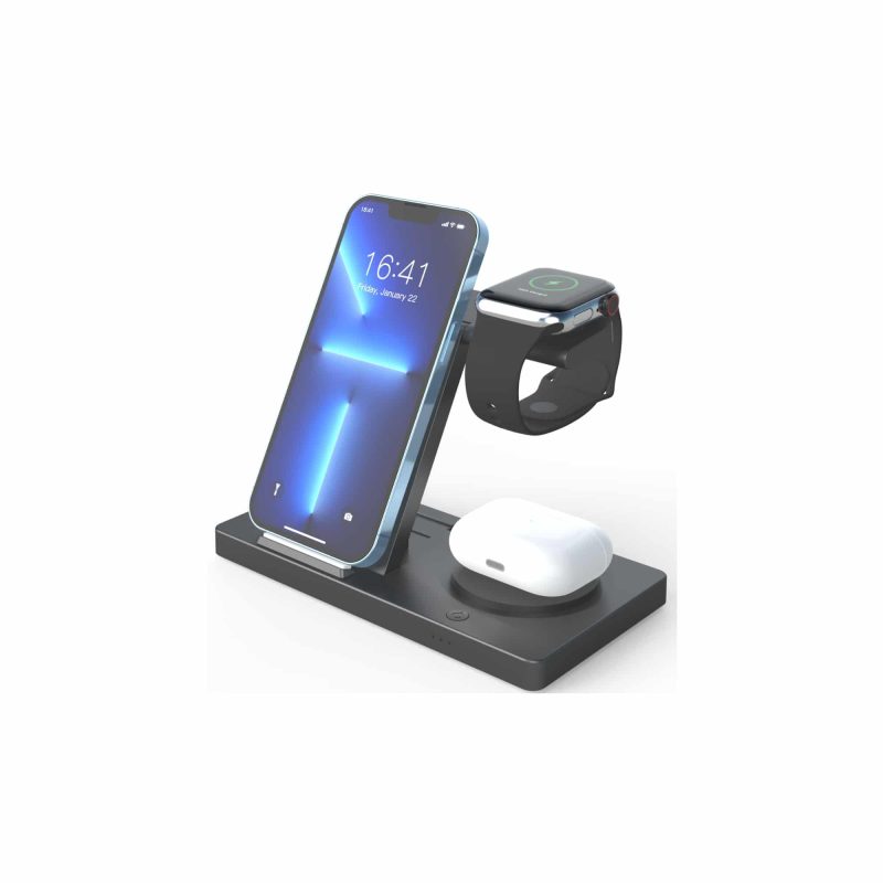 UNNO 3-in-1 Magnetic Wireless Charging Station with Fast Charge