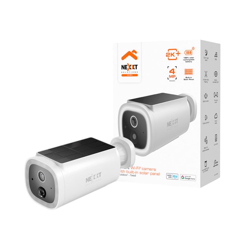 Nexxt Smart Wi-Fi Camera with built-in solar panel - NHC-OF30S