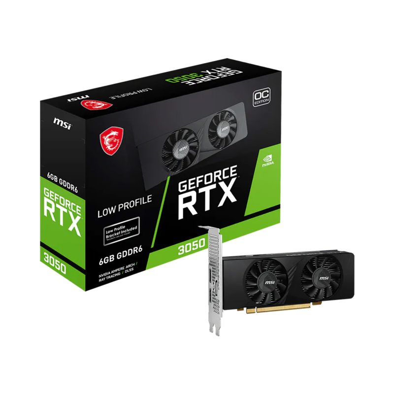 MSI GeForce RTX 3050 - 6GB (Low Profile)
