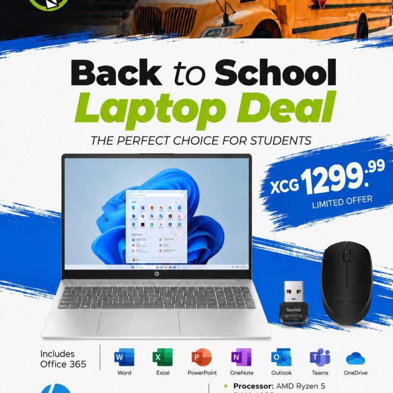 A2 - HP OmniBook Ryzen 5 16GB RAM / 2K Touch Display / Back2School HP Laptop Bundle