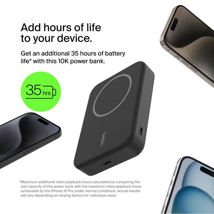 BoostCharge Pro Magnetic Power Bank with Qi2 15W 10K