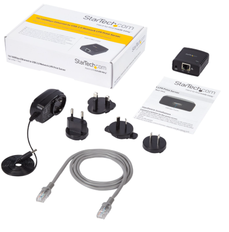 StarTech 10/100mbps eth USB 2.0 Network LPR Print Server