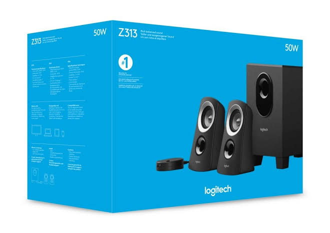 Logitech Z313 2.1 Multimedia Speaker System with Subwoofer - Black